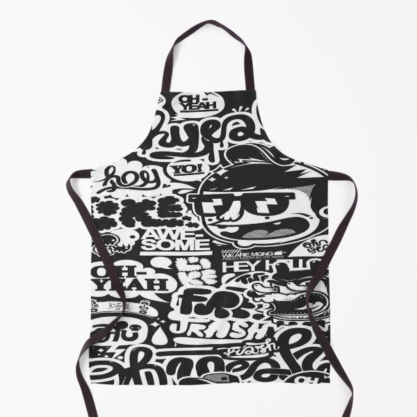 Item preview, Black and White Graffiti Street Art - Urban Typography Collage and Hip-Hop Style Doodles designed and sold by RAYBIL.