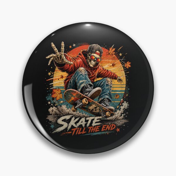 Item preview, Skeleton Retro Vibe Skateboarding Skeletons Skate designed and sold by tamdevo1.