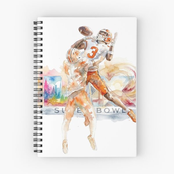 Item preview, Super Bowl Watercolor Art: Quarterback Catch Painting designed and sold by Cucuzeus.