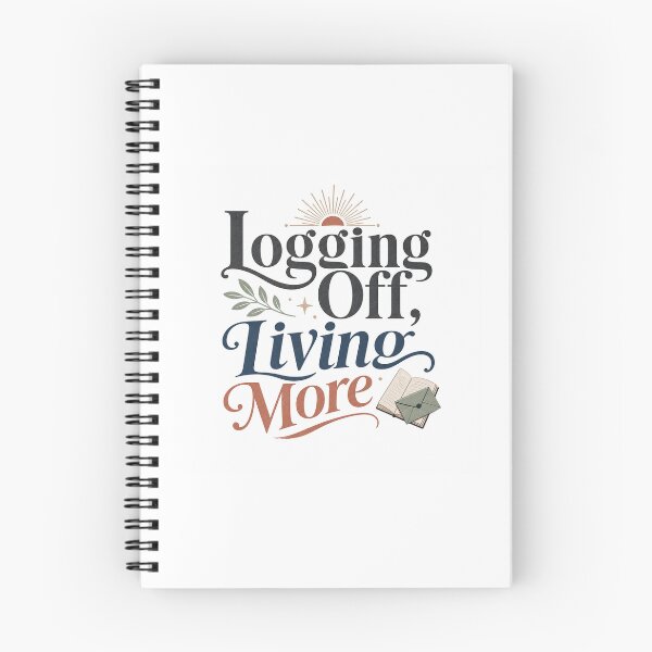 Item preview, Logging Off, Living More - Offline Living Quote designed and sold by GoverArt.