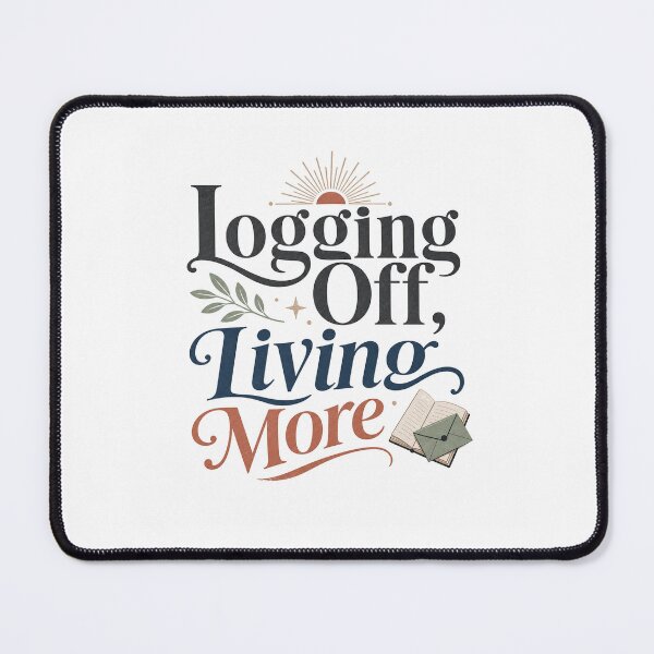 Item preview, Logging Off, Living More - Offline Living Quote designed and sold by GoverArt.
