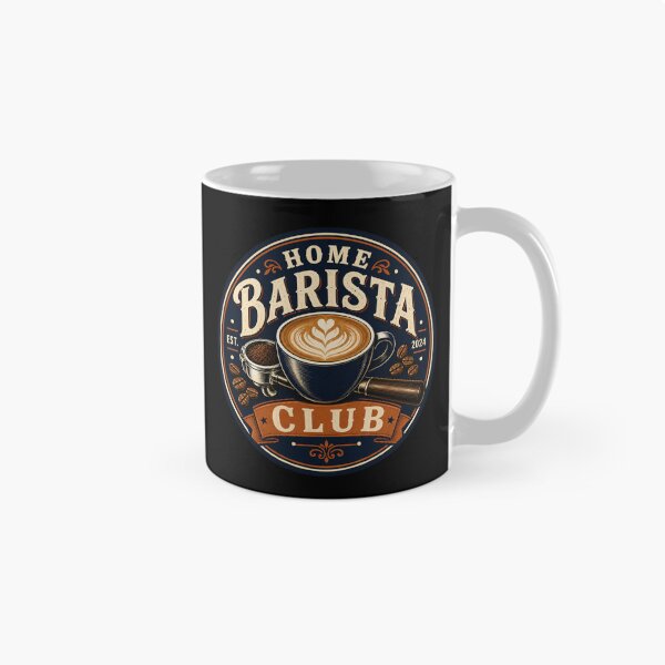 Item preview, Home Barista Club Vintage Coffee Badge designed and sold by Sketchlegacy.