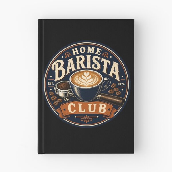 Item preview, Home Barista Club Vintage Coffee Badge designed and sold by Sketchlegacy.