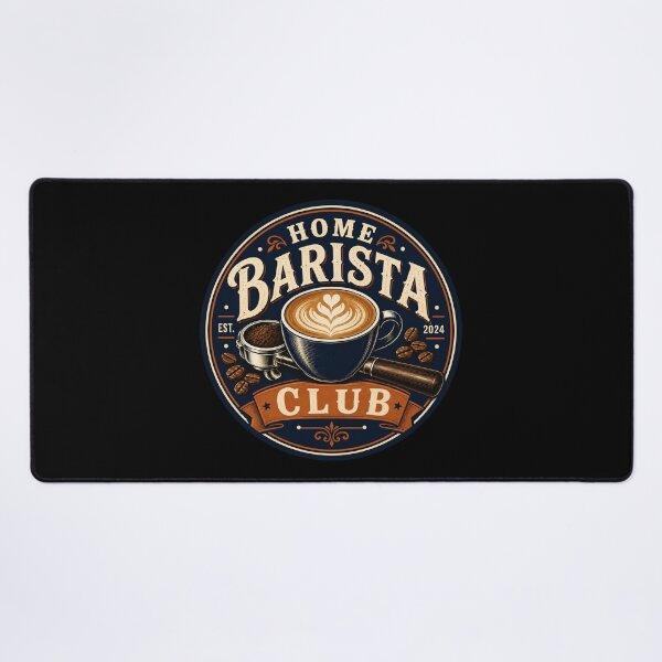 Item preview, Home Barista Club Vintage Coffee Badge designed and sold by Sketchlegacy.