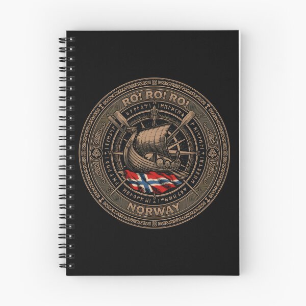 Item preview, Row Row Row Norway Norwegian Flag Longship for Nordic Heritage Fans designed and sold by Redgiant87x.