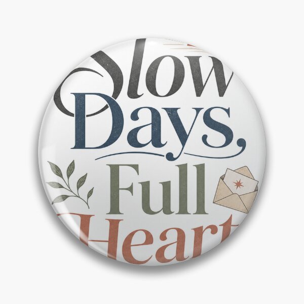 Item preview, Slow Days, Full Heart - Offline Living Quote designed and sold by GoverArt.