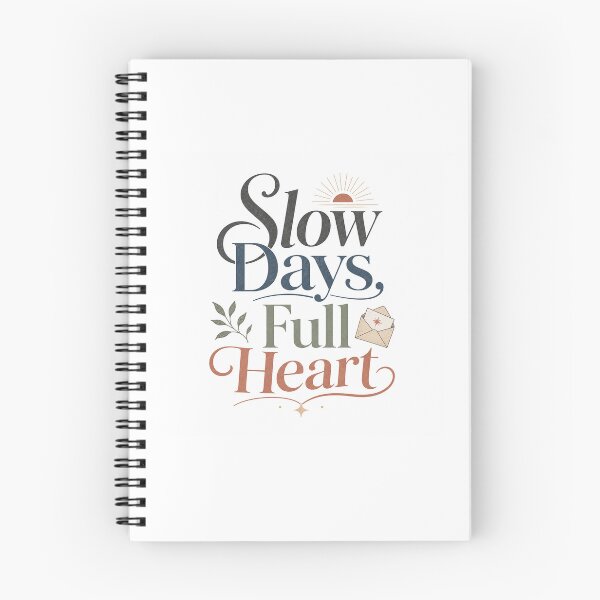 Item preview, Slow Days, Full Heart - Offline Living Quote designed and sold by GoverArt.