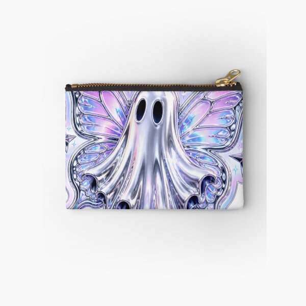 Item preview, Y2K Ghost Butterfly Chrome Retro Halloween designed and sold by StickyGuys.