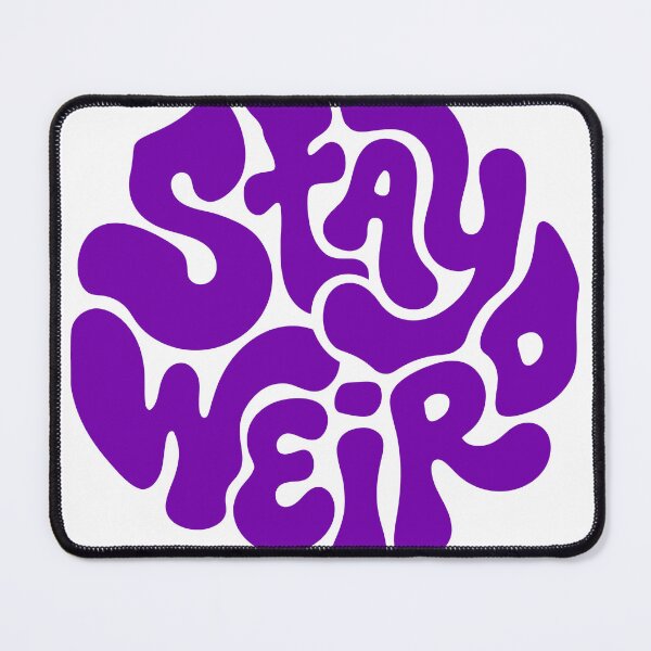 Item preview, Stay Weird Retro Groovy Typography designed and sold by RedHDesign.