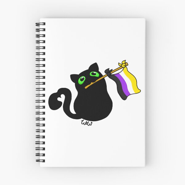 Item preview, Pride Flag Kitty - Non-Binary designed and sold by WorksOfWhimsies.