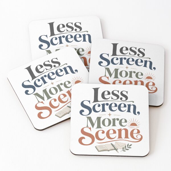 Item preview, Less Screen, More Scene - Offline Living Quote designed and sold by GoverArt.