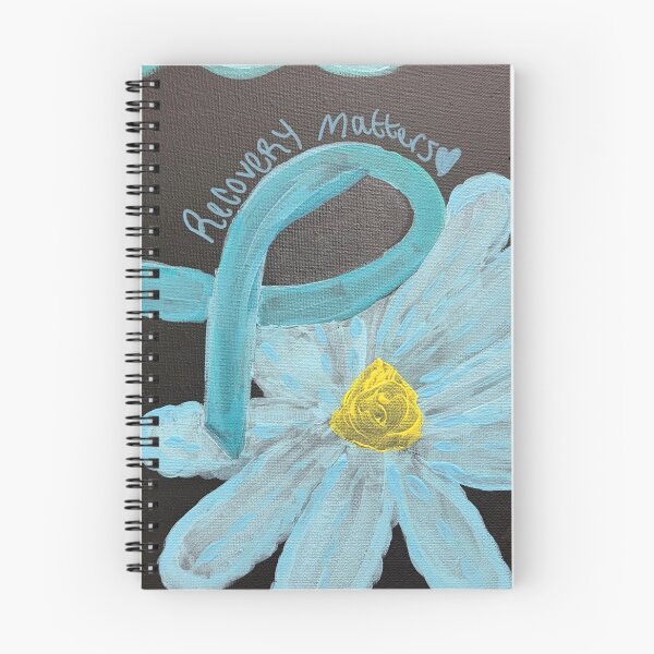 Item preview, Recovery Matters Addiction Awareness - Light Blue Ribbon Flower designed and sold by Faithstarmancil.