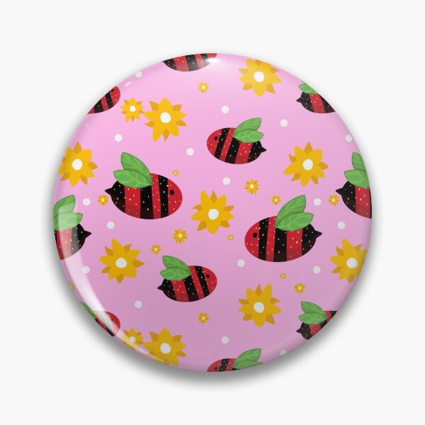 Item preview, Strawberry Bees and Flowers Cute Fruit Pattern designed and sold by CI Creative Design LLC.