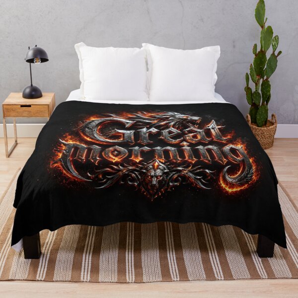 Item preview, Infernomane Dawnsteel: Great Morning in Lionfire Metal designed and sold by BlissBlvdShop.
