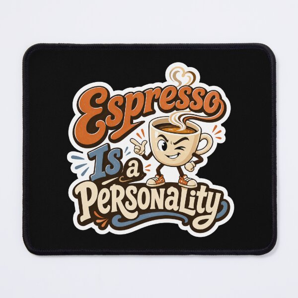 Item preview, Espresso Is a Personality Funny Coffee Sticker designed and sold by Sketchlegacy.