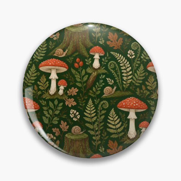 Item preview, Mushroom Cottage Autumn Foraging Cottagecore Pattern designed and sold by StickyGuys.
