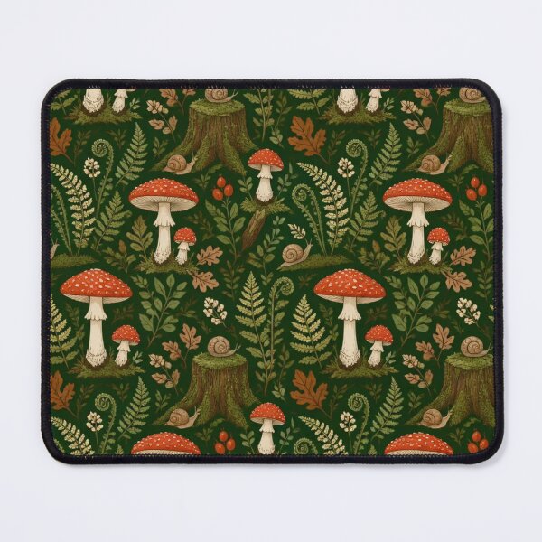 Item preview, Mushroom Cottage Autumn Foraging Cottagecore Pattern designed and sold by StickyGuys.