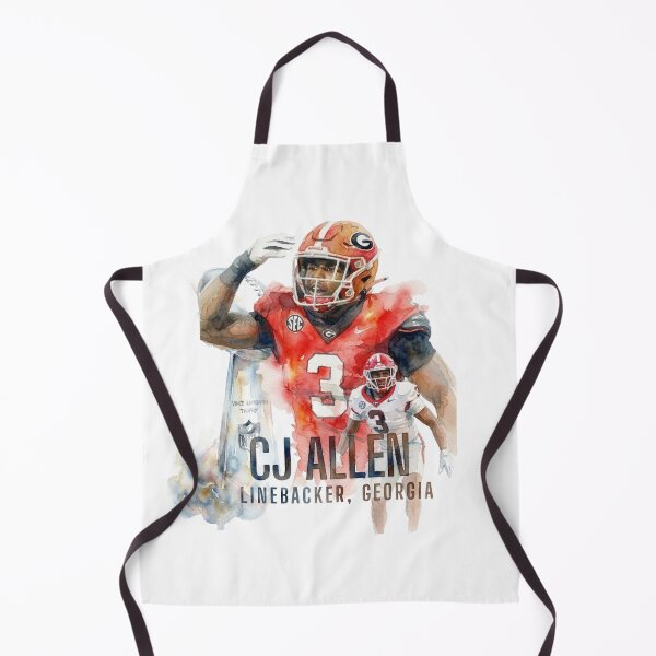 Item preview, Georgia Football #3 CJ Allen Linebacker Fan Art designed and sold by cucuzeus.