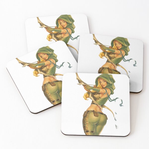 Item preview, Fantasy Archer Pin-Up – Vintage Huntress Original Character designed and sold by Cosplayvintage.