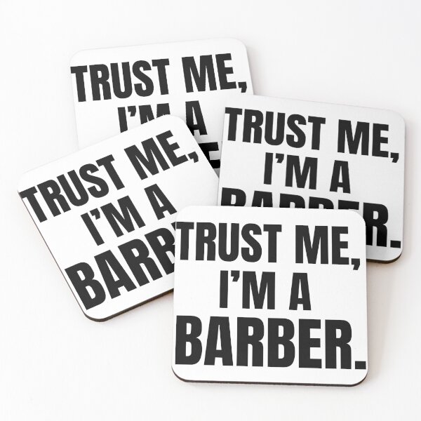 Item preview, Trust Me I'm A Barber Funny Typography Shop Quote designed and sold by Barber MD Culture.