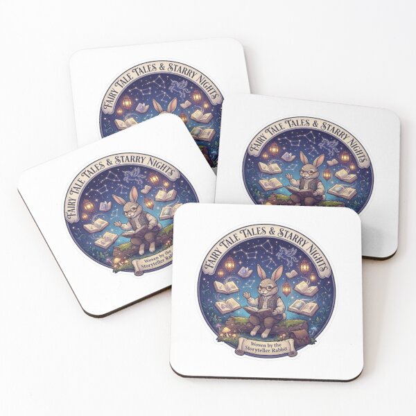 Item preview, Fairy Tale Tales & Starry Nights | Storyteller Rabbit | Enchanted Bedtime Stories | Whimsical Fantasy Library Sticker designed and sold by MrDev.
