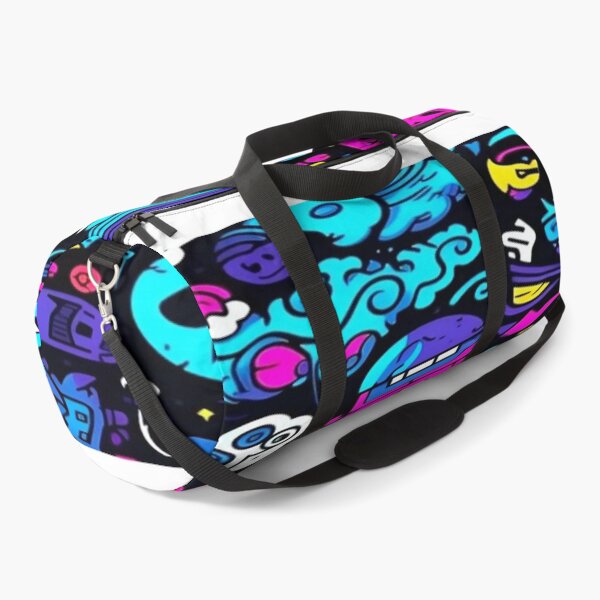 Item preview, Explosion of Neon Doodles - Monsters, Skulls and UFOs in Retro Cartoon Style designed and sold by RAYBIL.