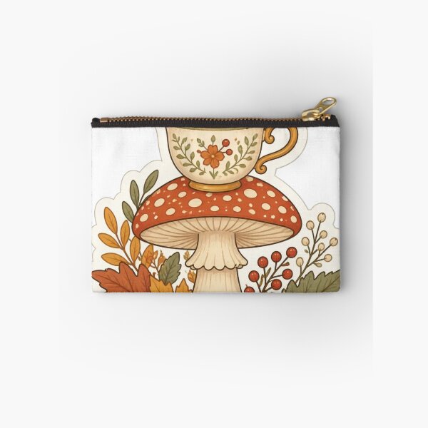 Item preview, Cozy Autumn Tea Toadstool Cottagecore Autumn Art designed and sold by StickyGuys.
