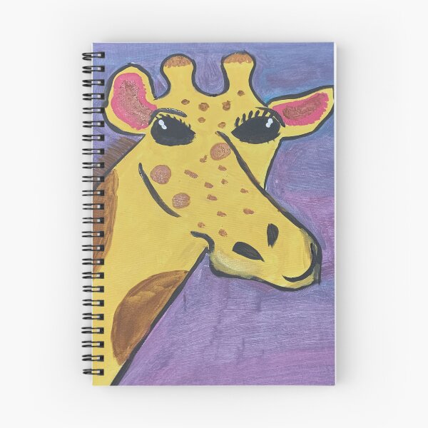 Artikelvorschau, Minimalistisches Giraffenporträt auf strukturiertem violettem Gemälde entworfen und verkauft von Faithstarmancil.