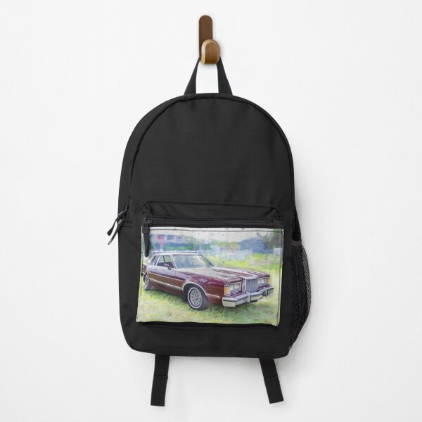 Item preview, 1979 Mercury Cougar XR-7 Deep Burgundy Isolated Paint Style Print designed and sold by RichFrancoCars.