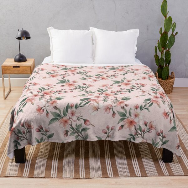 Item preview, Elegant Pink Cherry Blossom Floral Seamless Pattern designed and sold by FashioonTrends.