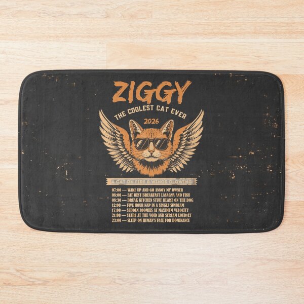 Item preview, Ziggy Coolest Cat Ever 2026 Winged Concert Poster designed and sold by AbderraimArt.