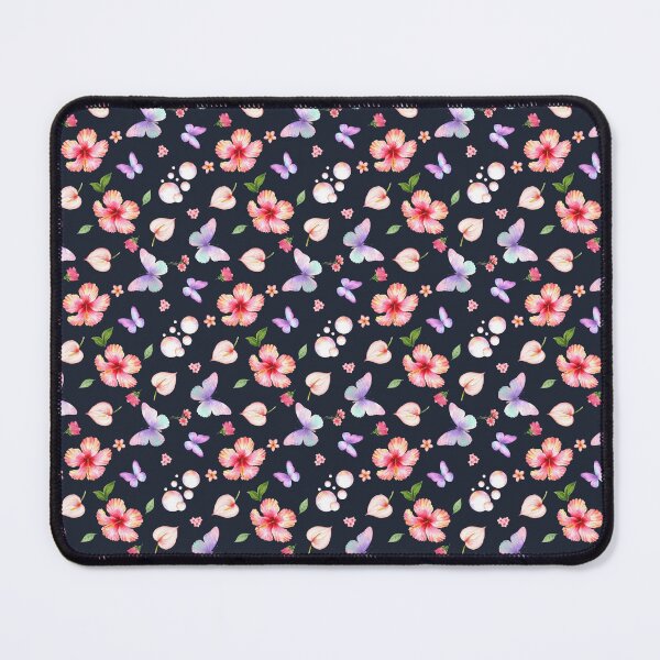 Item preview, Exotic Hibiscus Flower Butterfly Seamless Pattern designed and sold by Chromaovo.