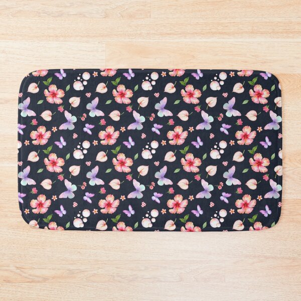 Item preview, Exotic Hibiscus Flower Butterfly Seamless Pattern designed and sold by Chromaovo.