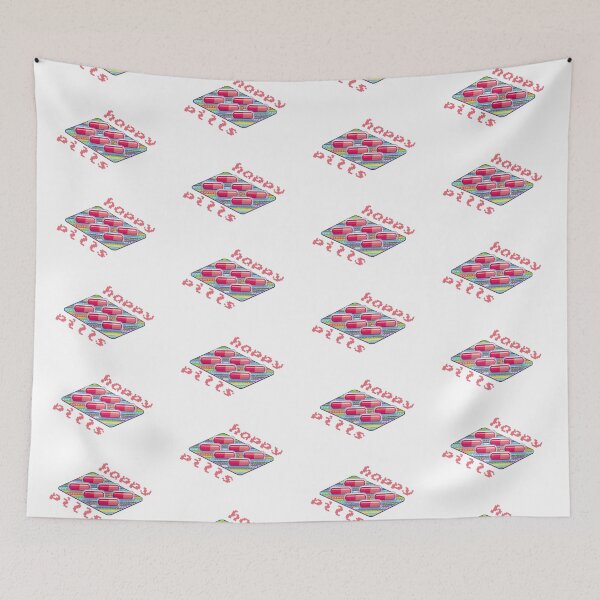 Item preview, Happy Pills RETRO (on White) designed and sold by PawsitiveMum3.