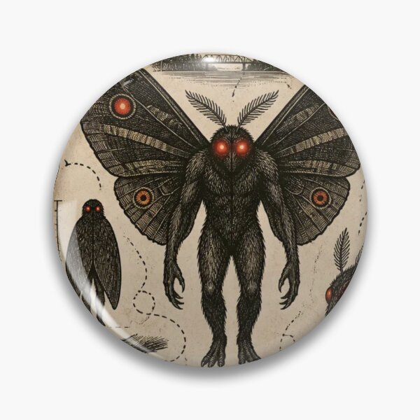 Item preview, Mothman Cryptid Field Notes Vintage Halloween designed and sold by StickyGuys.