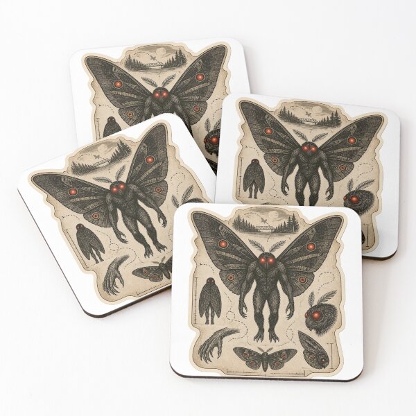 Item preview, Mothman Cryptid Field Notes Vintage Halloween designed and sold by StickyGuys.