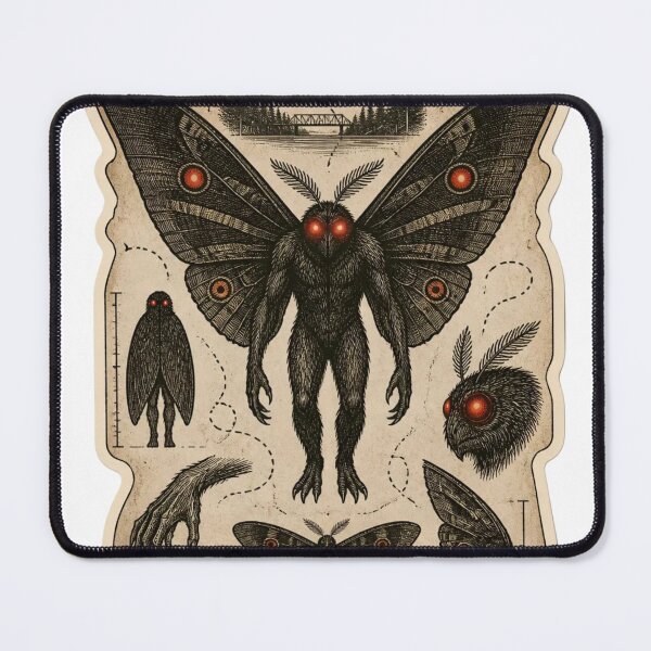 Item preview, Mothman Cryptid Field Notes Vintage Halloween designed and sold by StickyGuys.