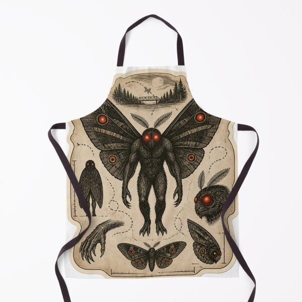 Item preview, Mothman Cryptid Field Notes Vintage Halloween designed and sold by StickyGuys.