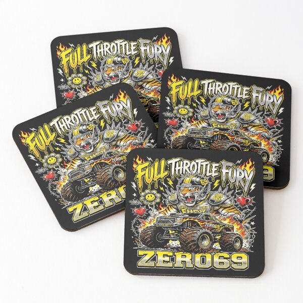 Item preview, Full Throttle Fury Tiger Monster Truck Unique designed and sold by zero69nodaysoff.