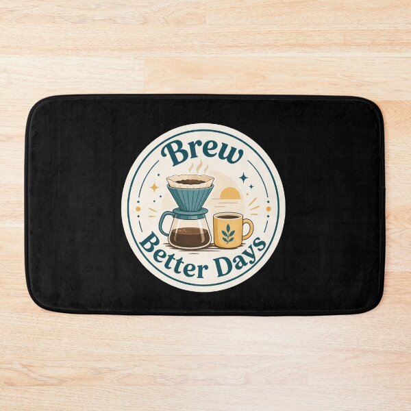 Item preview, Brew Better Days Coffee Badge  designed and sold by Sketchlegacy.