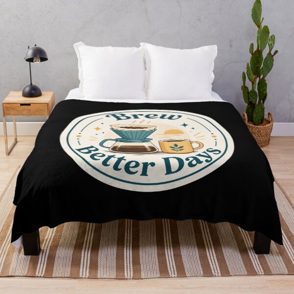 Item preview, Brew Better Days Coffee Badge designed and sold by Sketchlegacy.