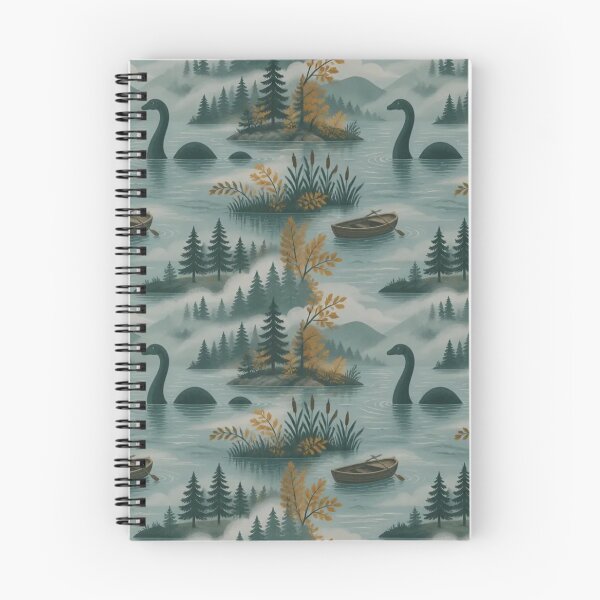 Item preview, Loch Ness Autumn Lake Legend Cryptid Pattern designed and sold by StickyGuys.