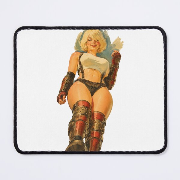 Item preview, Retro Android Pin-Up Inspired by 2B – Vintage Sci-Fi Glamour designed and sold by Cosplayvintage.