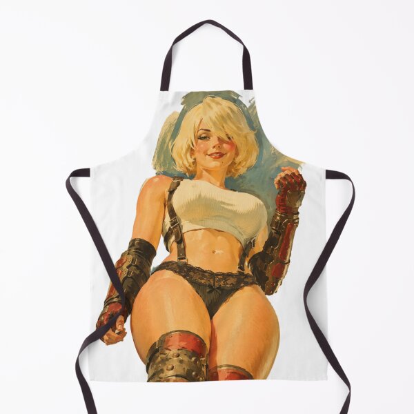 Item preview, Retro Android Pin-Up Inspired by 2B – Vintage Sci-Fi Glamour designed and sold by Cosplayvintage.