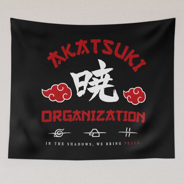 Item preview, Akatsuki Organization-In The Shadows We Bring Peace-  Red Clouds  Aesthetic Design designed and sold by Trinidesigns123.