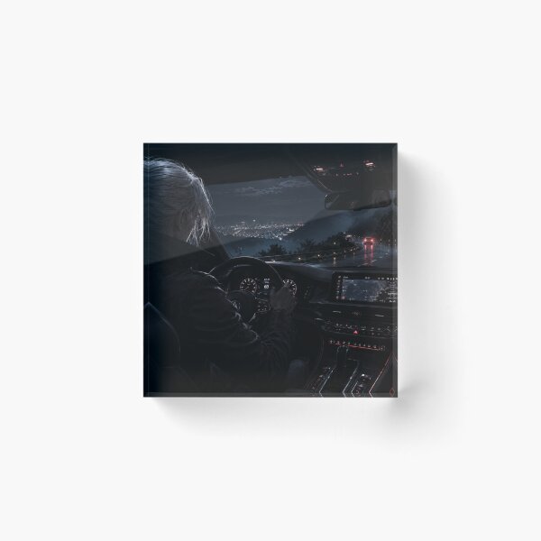 Item preview, Rein Night Drive - Dark Anime Car Aesthetic Art designed and sold by House of Rein.