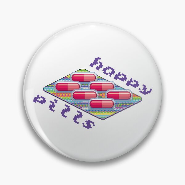 Item preview, Happy Pills RETRO (Purple on White) designed and sold by PawsitiveMum3.