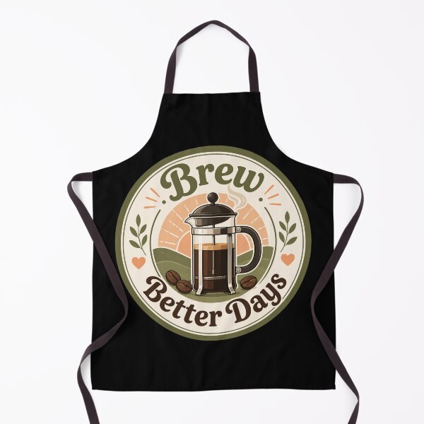 Item preview, French Press Better Days Coffee Badge designed and sold by Sketchlegacy.