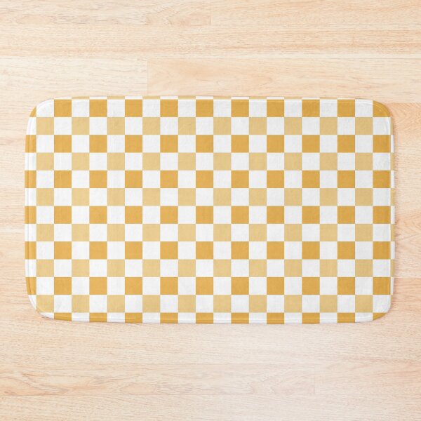 Item preview, Retro Mustard Yellow and Black Checkerboard Seamless Pattern designed and sold by StoriesInGrain.