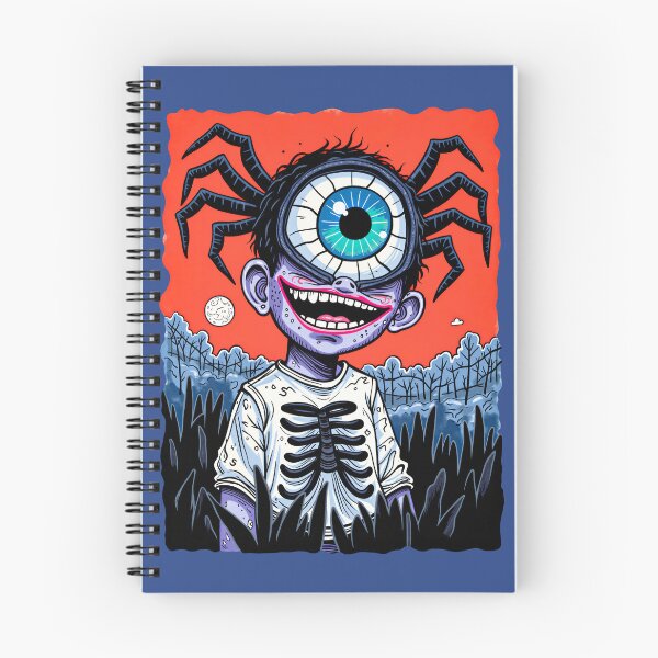 Item preview, Creepy Cute One-Eyed Spider Boy - Spooky Character Art  designed and sold by QQQueen.